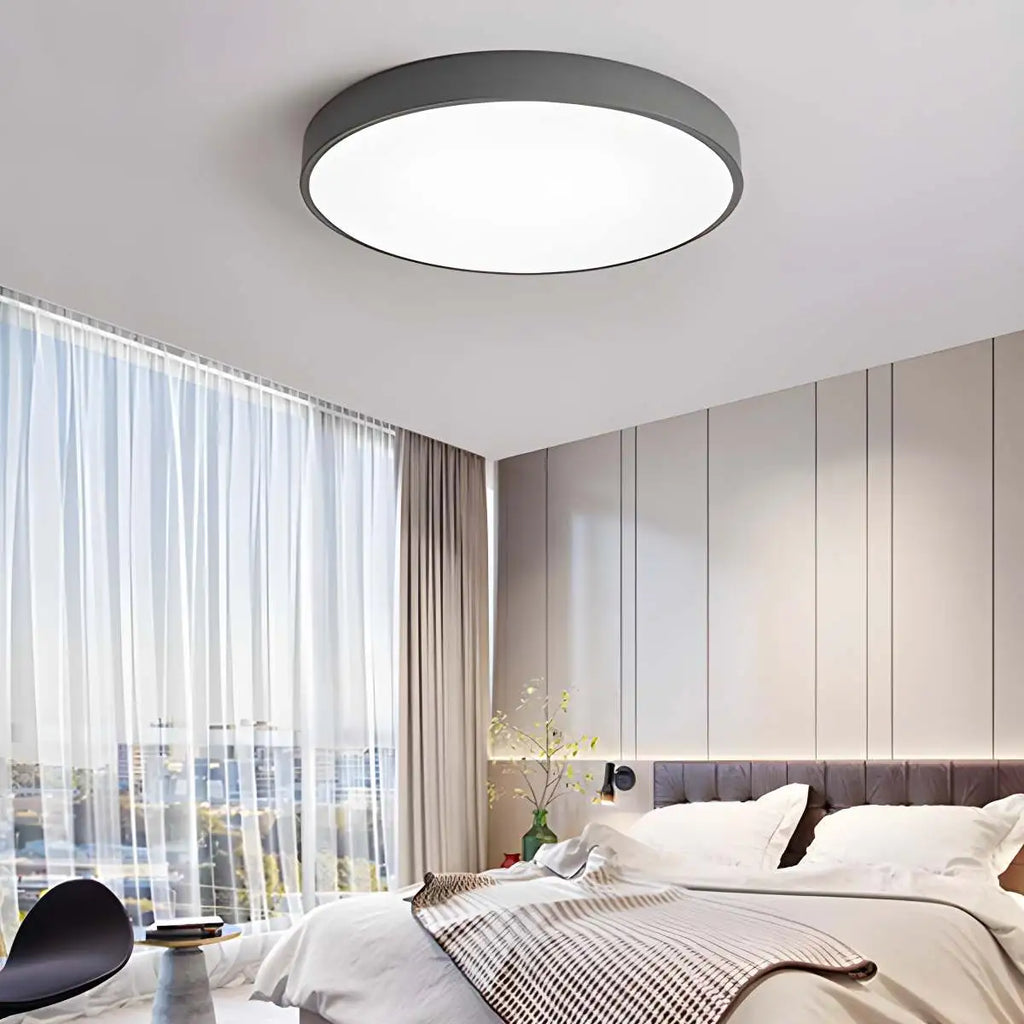 LED Macaron Ceiling Light Minimalist Circular Fixture For Modern Interiors