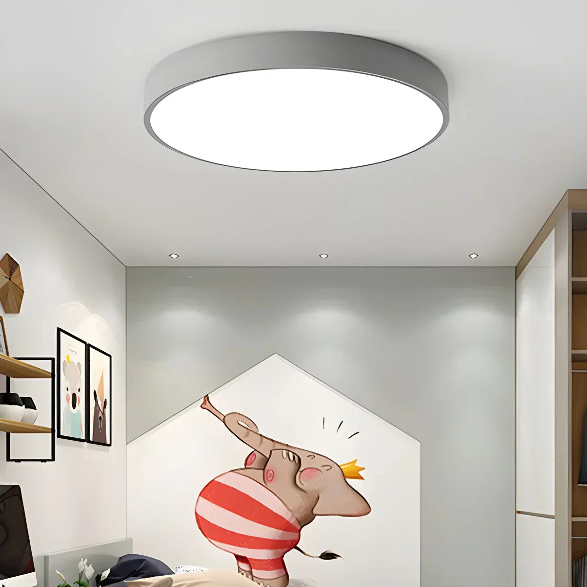 LED Macaron Ceiling Light Minimalist Circular Fixture For Modern Interiors