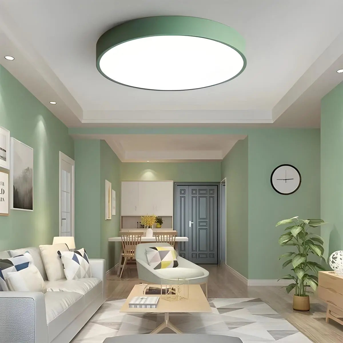 LED Macaron Ceiling Light Minimalist Circular Fixture For Modern Interiors