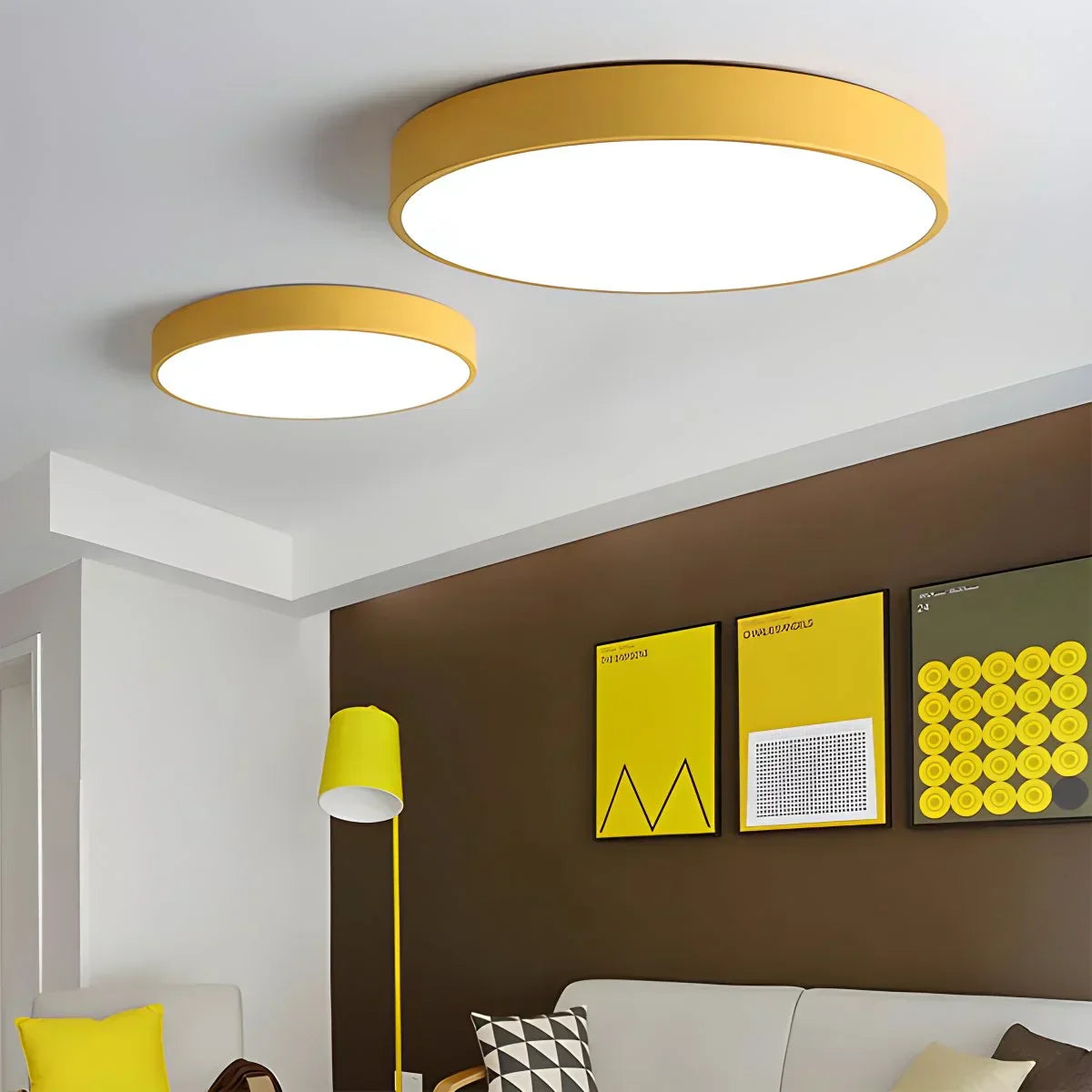 LED Macaron Ceiling Light Minimalist Circular Fixture For Modern Interiors