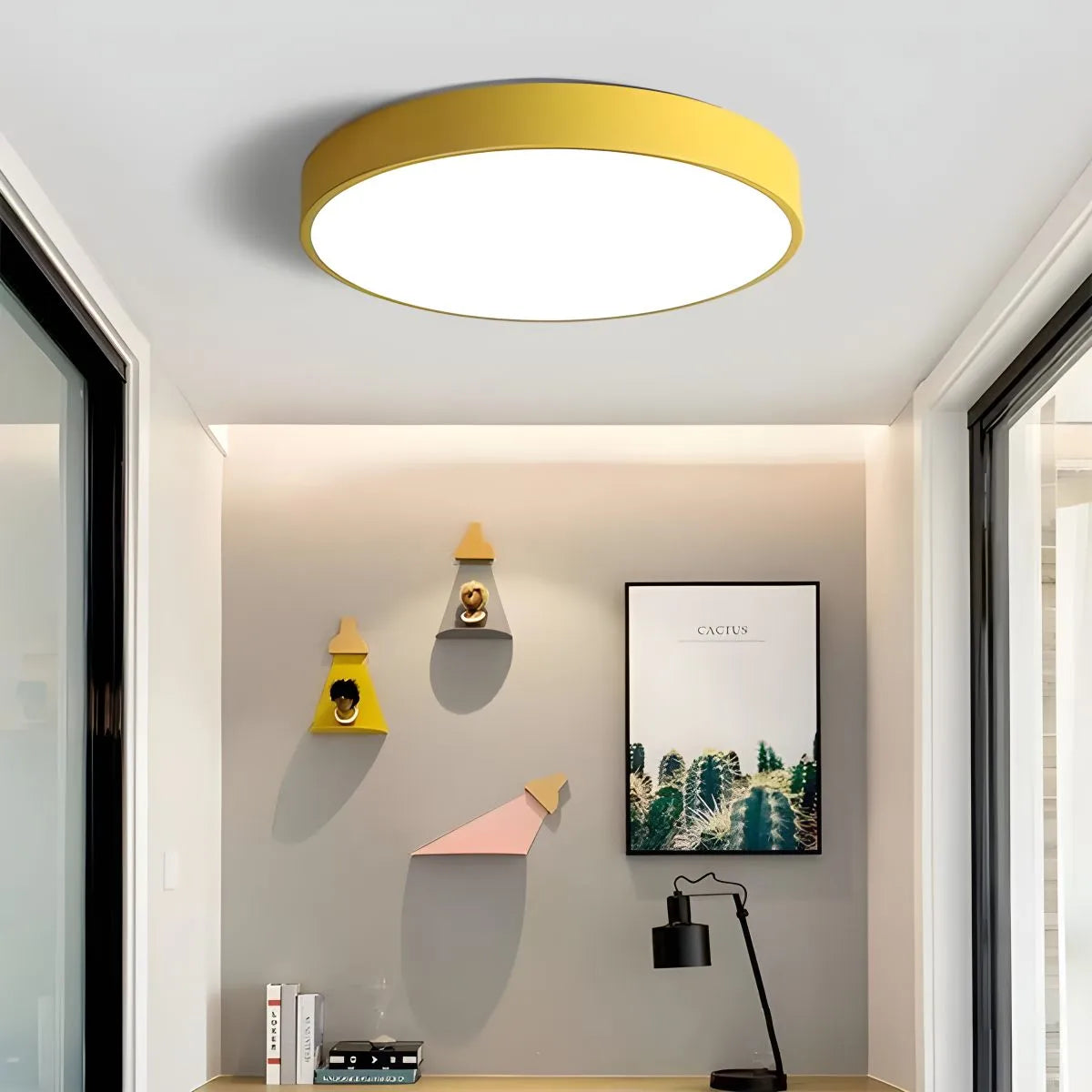 LED Macaron Ceiling Light Minimalist Circular Fixture For Modern Interiors