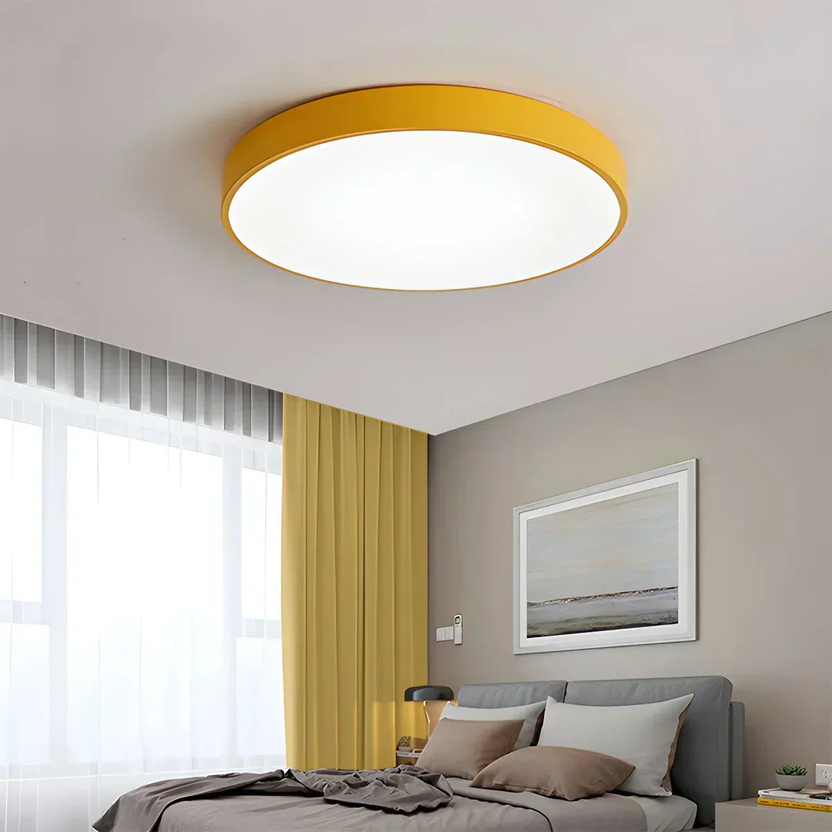 LED Macaron Ceiling Light Minimalist Circular Fixture For Modern Interiors