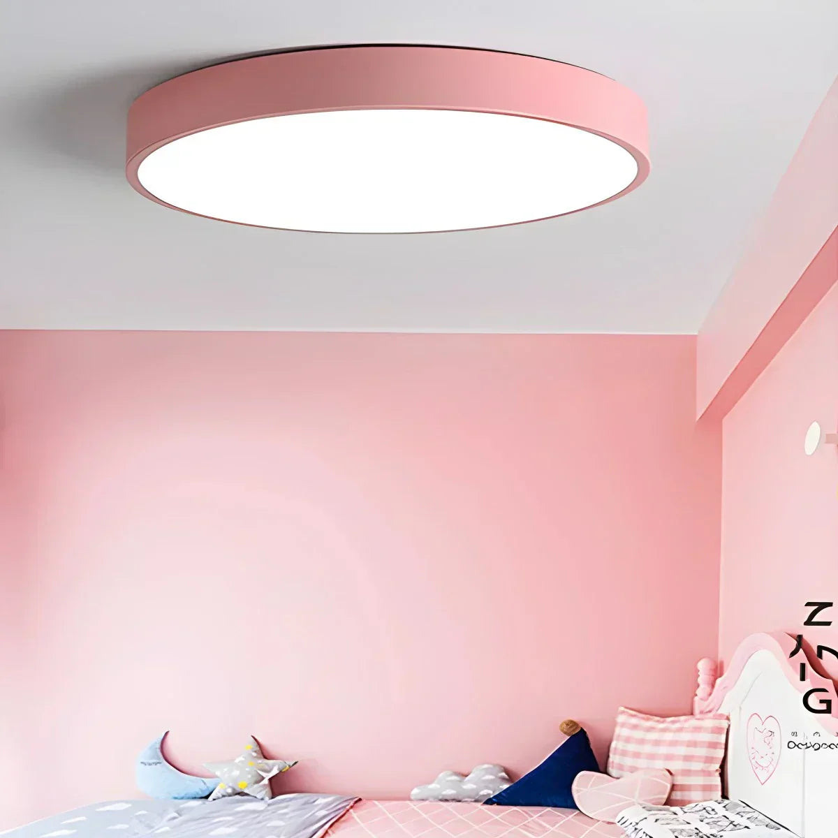 LED Macaron Ceiling Light Minimalist Circular Fixture For Modern Interiors