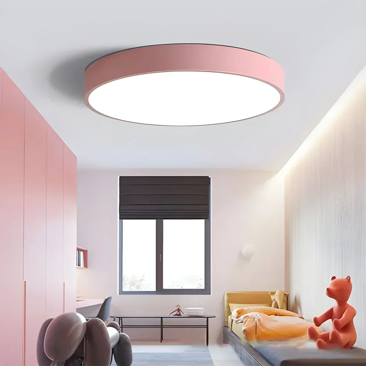 LED Macaron Ceiling Light Minimalist Circular Fixture For Modern Interiors