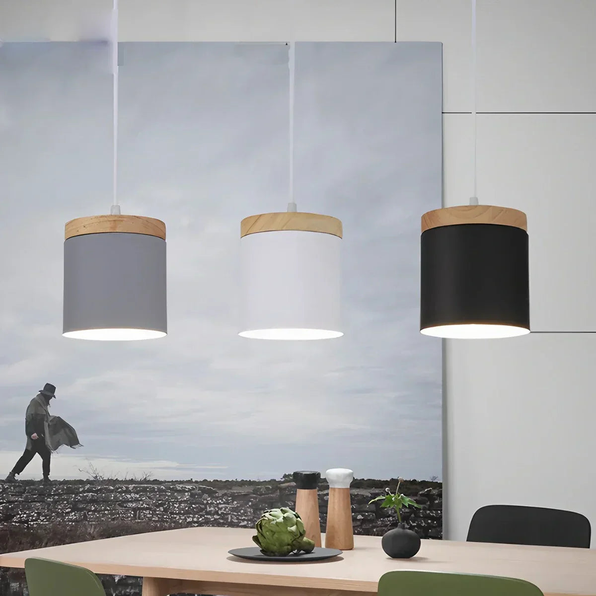 Laetus Wood Pendant Light For Contemporary Interiors Modern Design