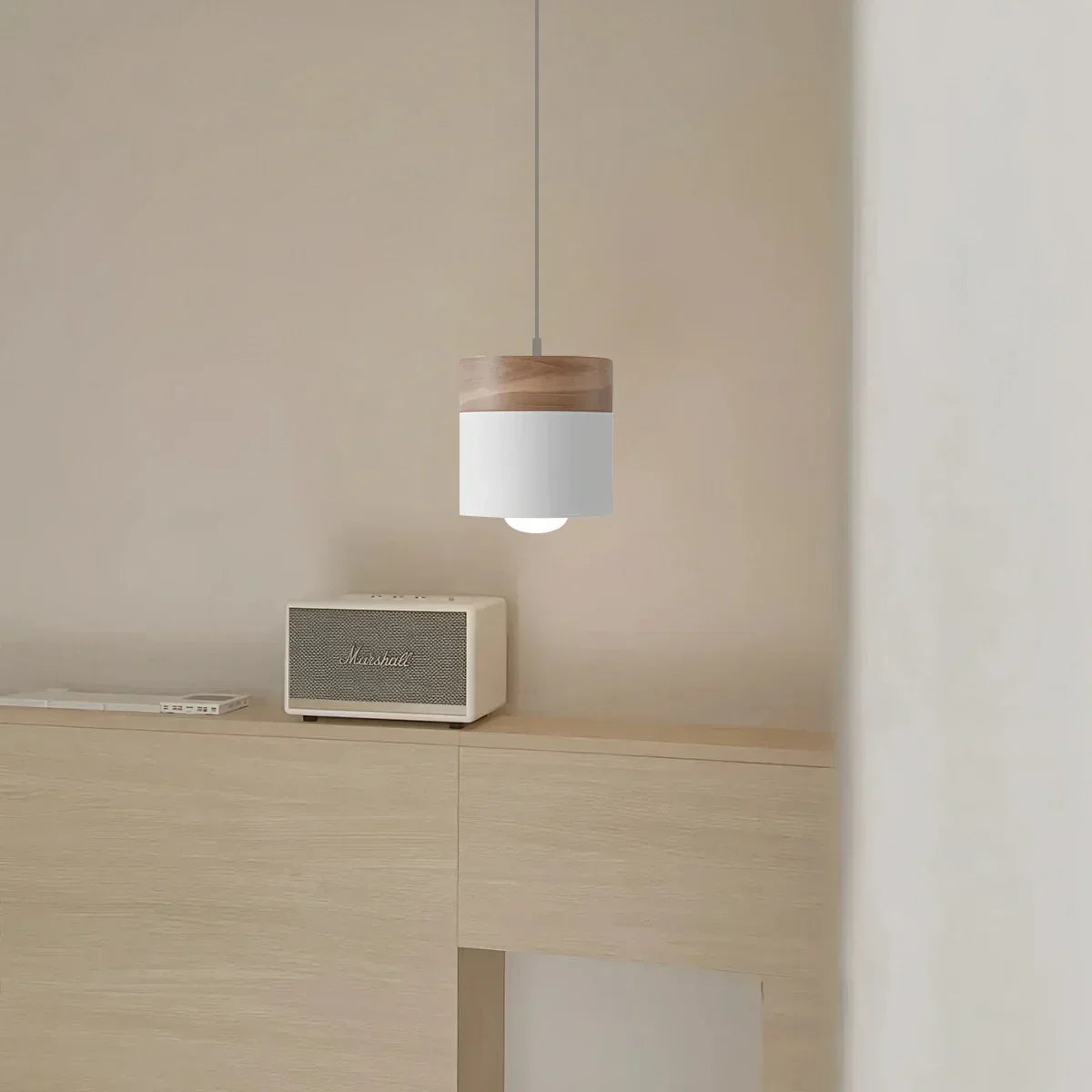 Laetus Wood Pendant Light For Contemporary Interiors Modern Design