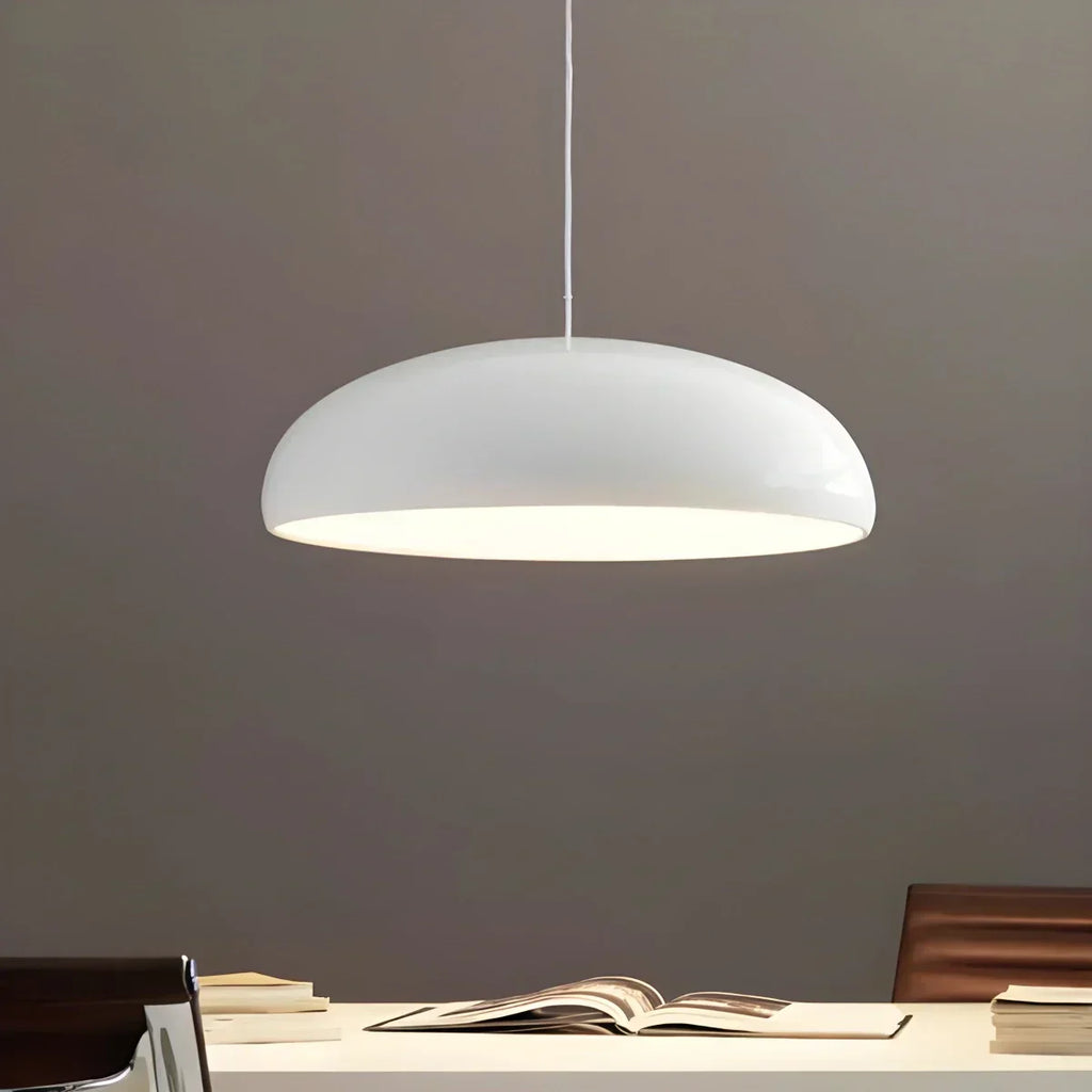 Sleek Contemporary Pendant Light Over Kitchen Island Fixture