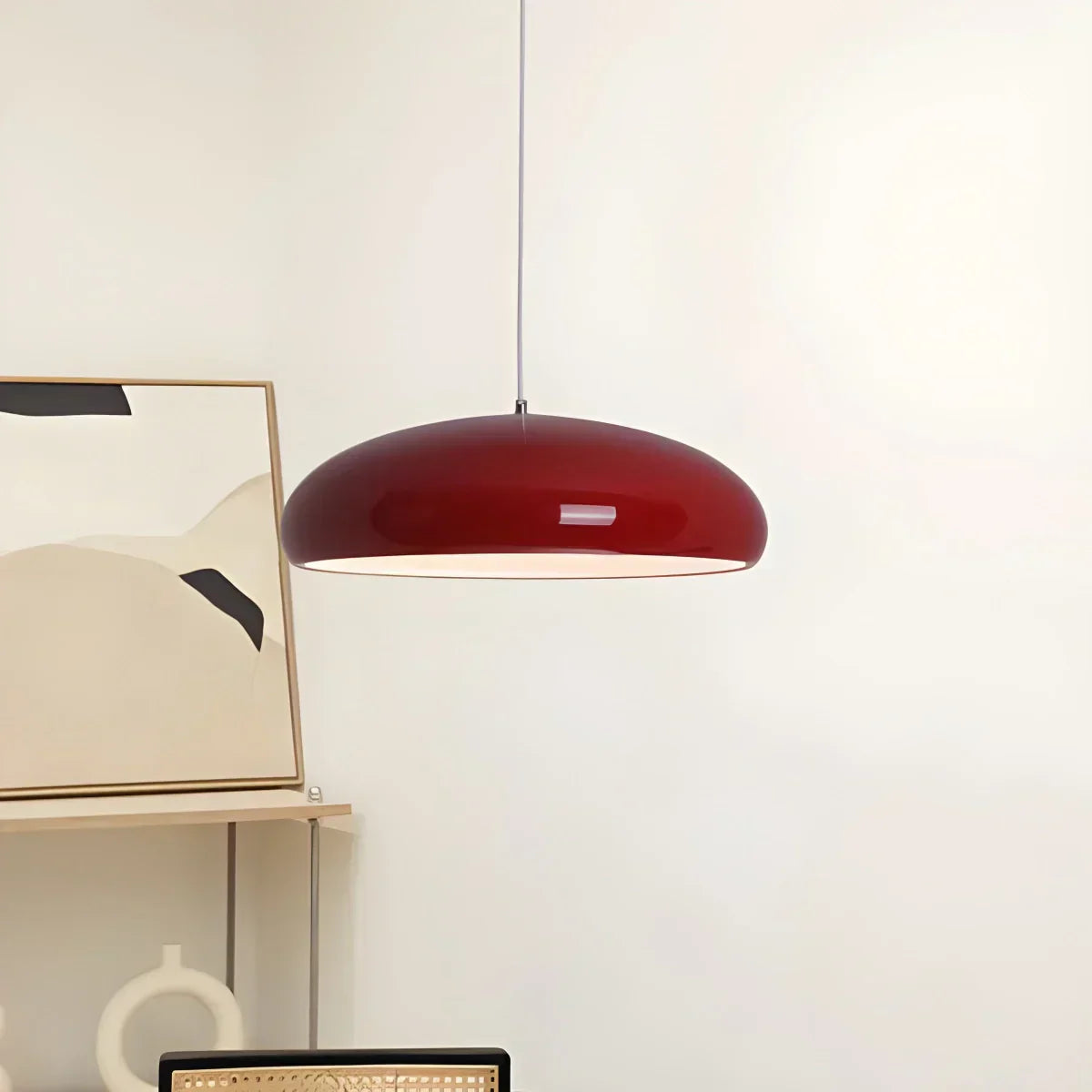 Sleek Contemporary Pendant Light Over Kitchen Island Fixture