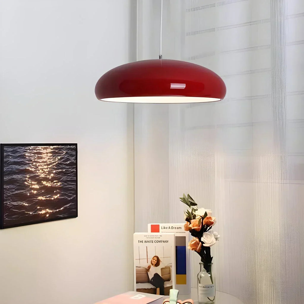Sleek Contemporary Pendant Light Over Kitchen Island Fixture