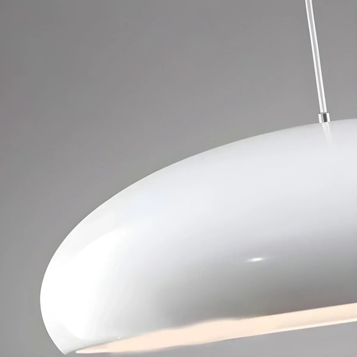 Sleek Contemporary Pendant Light Over Kitchen Island Fixture