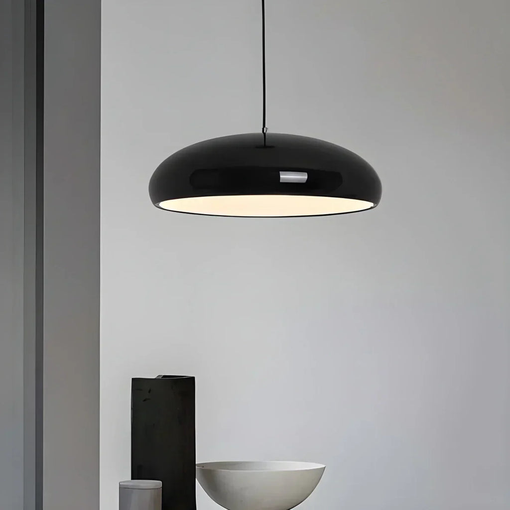 Sleek Contemporary Pendant Light Over Kitchen Island Fixture