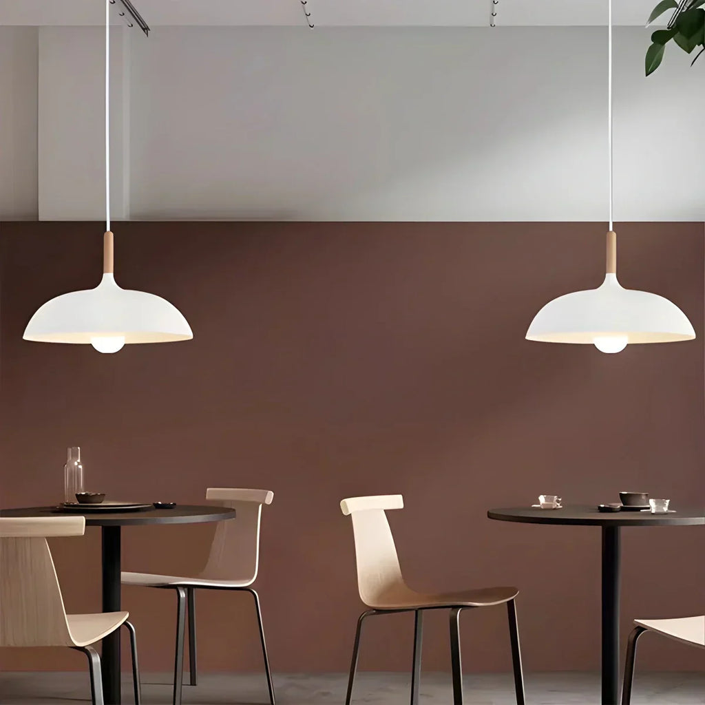 Pastel Dome Pendant Light With Soft Tones For Kitchen Island