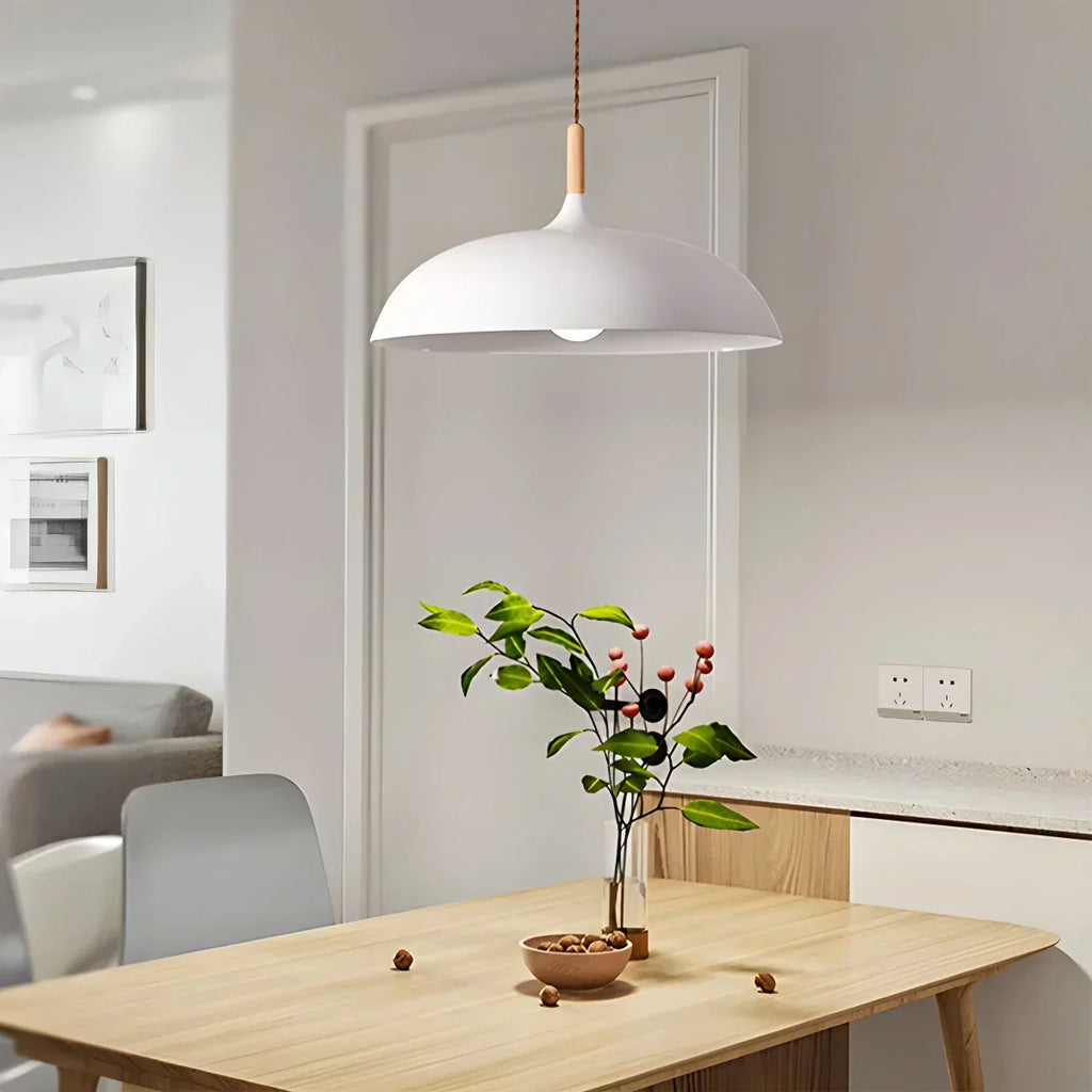 Pastel Dome Pendant Light With Soft Tones For Kitchen Island