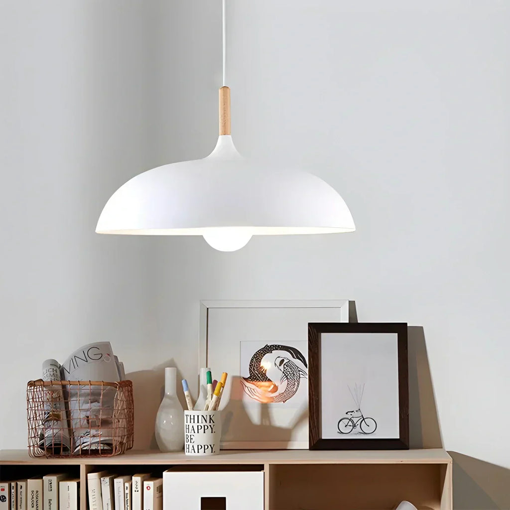 Pastel Dome Pendant Light With Soft Tones For Kitchen Island