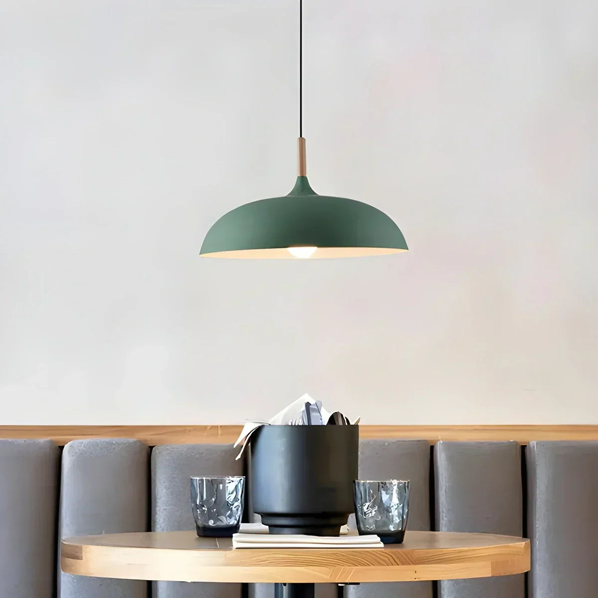 Pastel Dome Pendant Light With Soft Tones For Kitchen Island