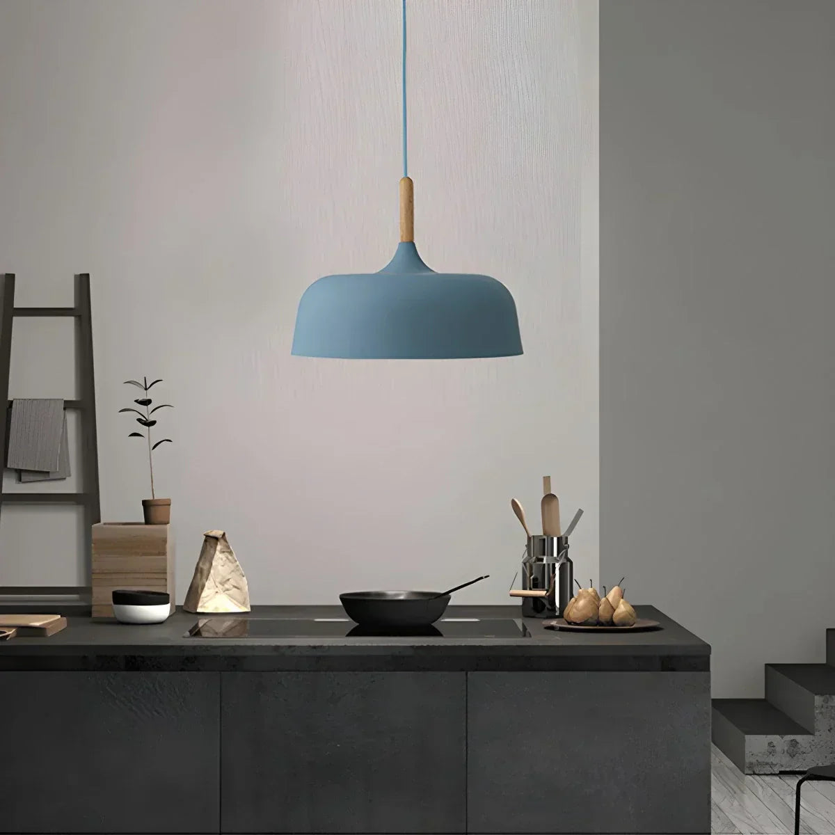 Pastel Dome Pendant Light With Soft Tones For Kitchen Island