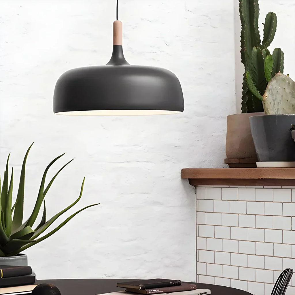 Pastel Dome Pendant Light With Soft Tones For Kitchen Island