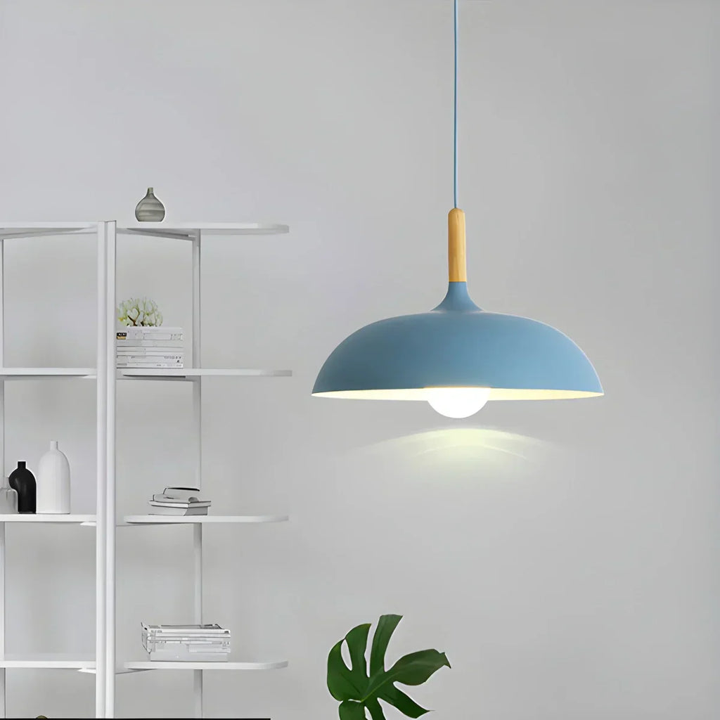 Pastel Dome Pendant Light With Soft Tones For Kitchen Island