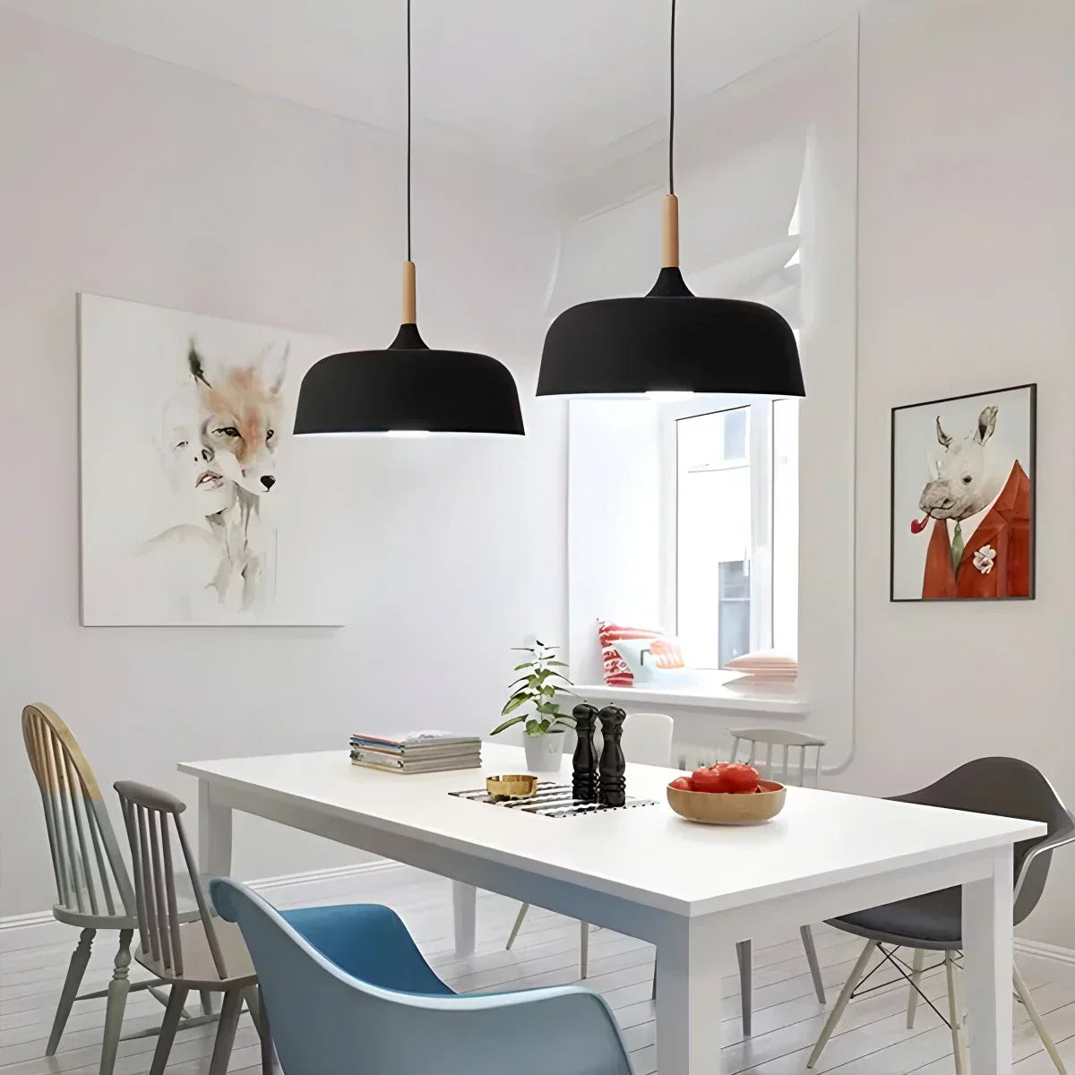 Pastel Dome Pendant Light With Soft Tones For Kitchen Island
