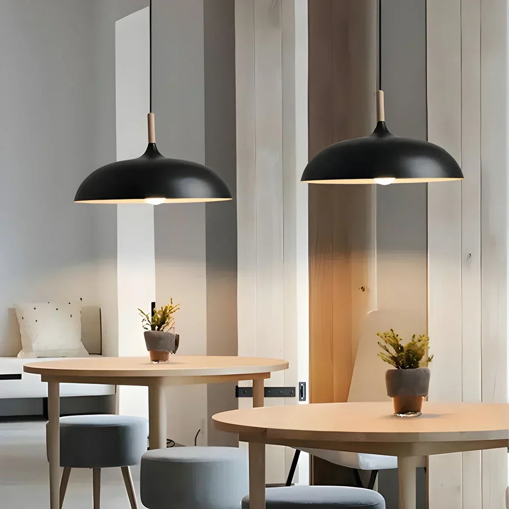Pastel Dome Pendant Light With Soft Tones For Kitchen Island
