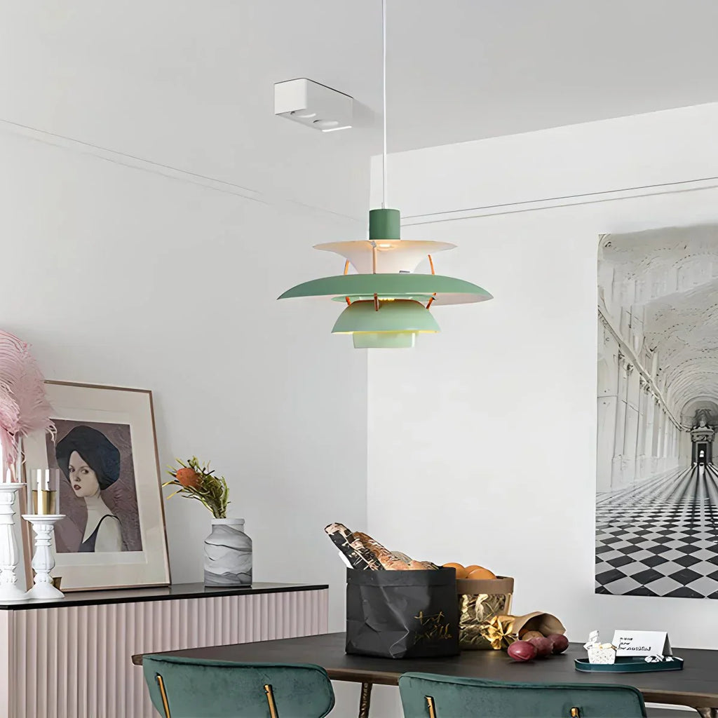 Scandinavian Style Layered Pendant Lamp Ceiling Light