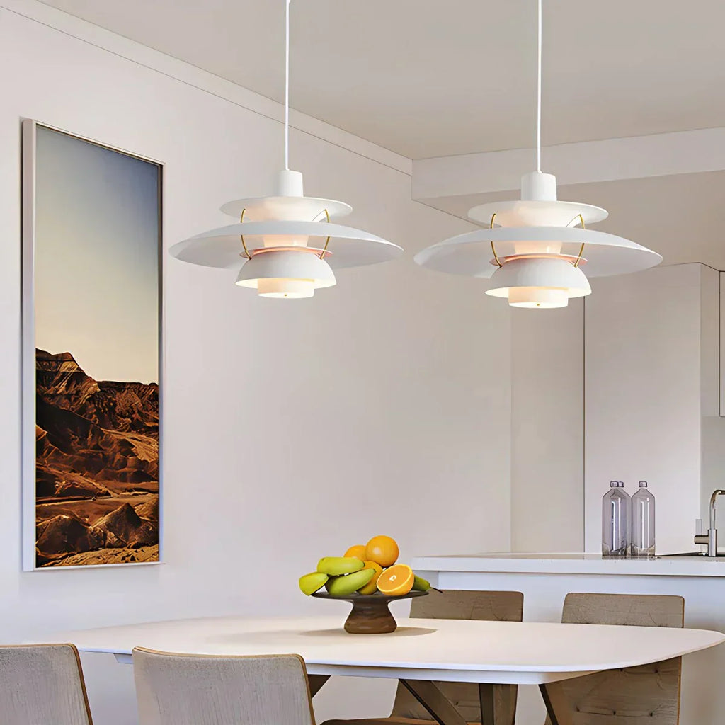Scandinavian Style Layered Pendant Lamp Ceiling Light