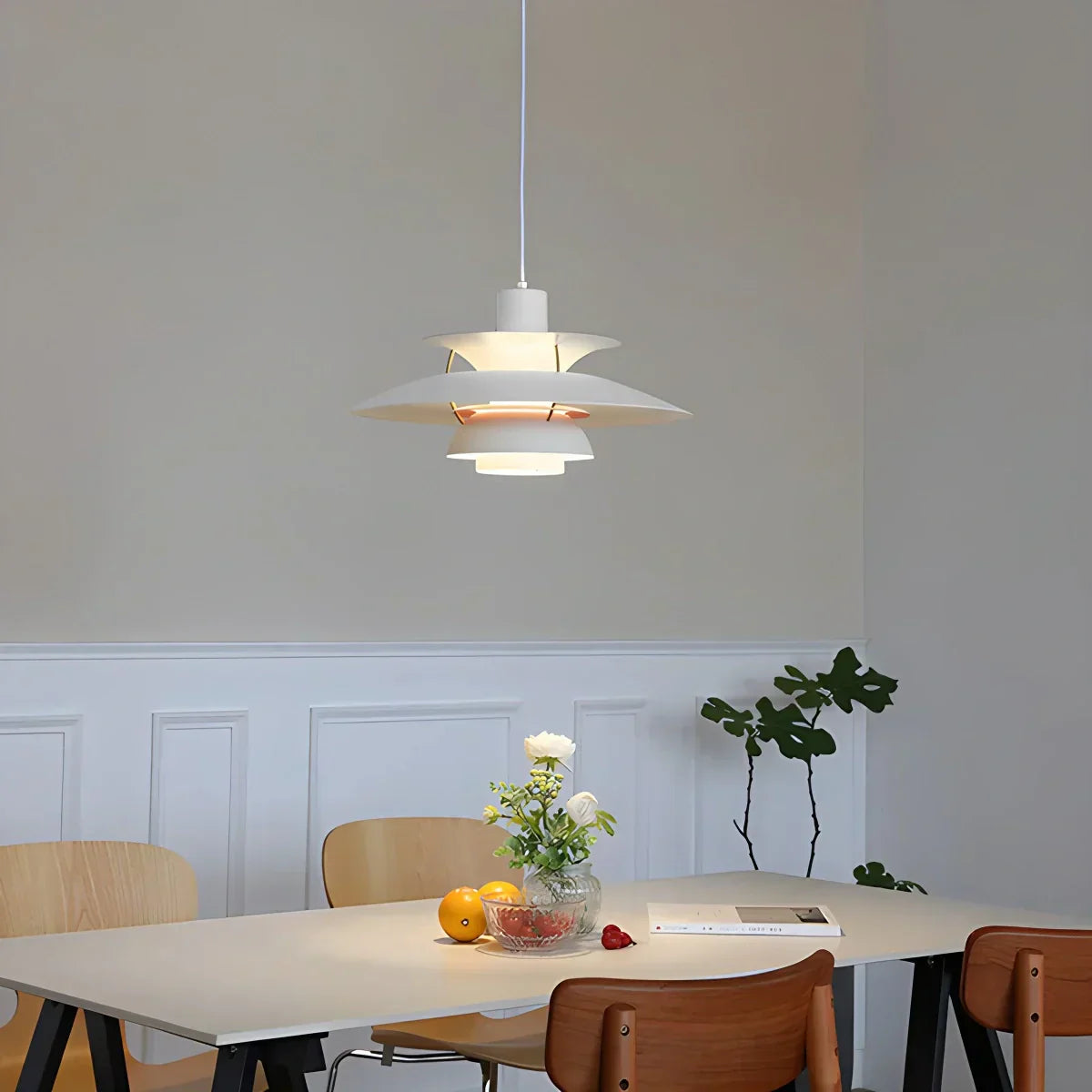 Scandinavian Style Layered Pendant Lamp Ceiling Light