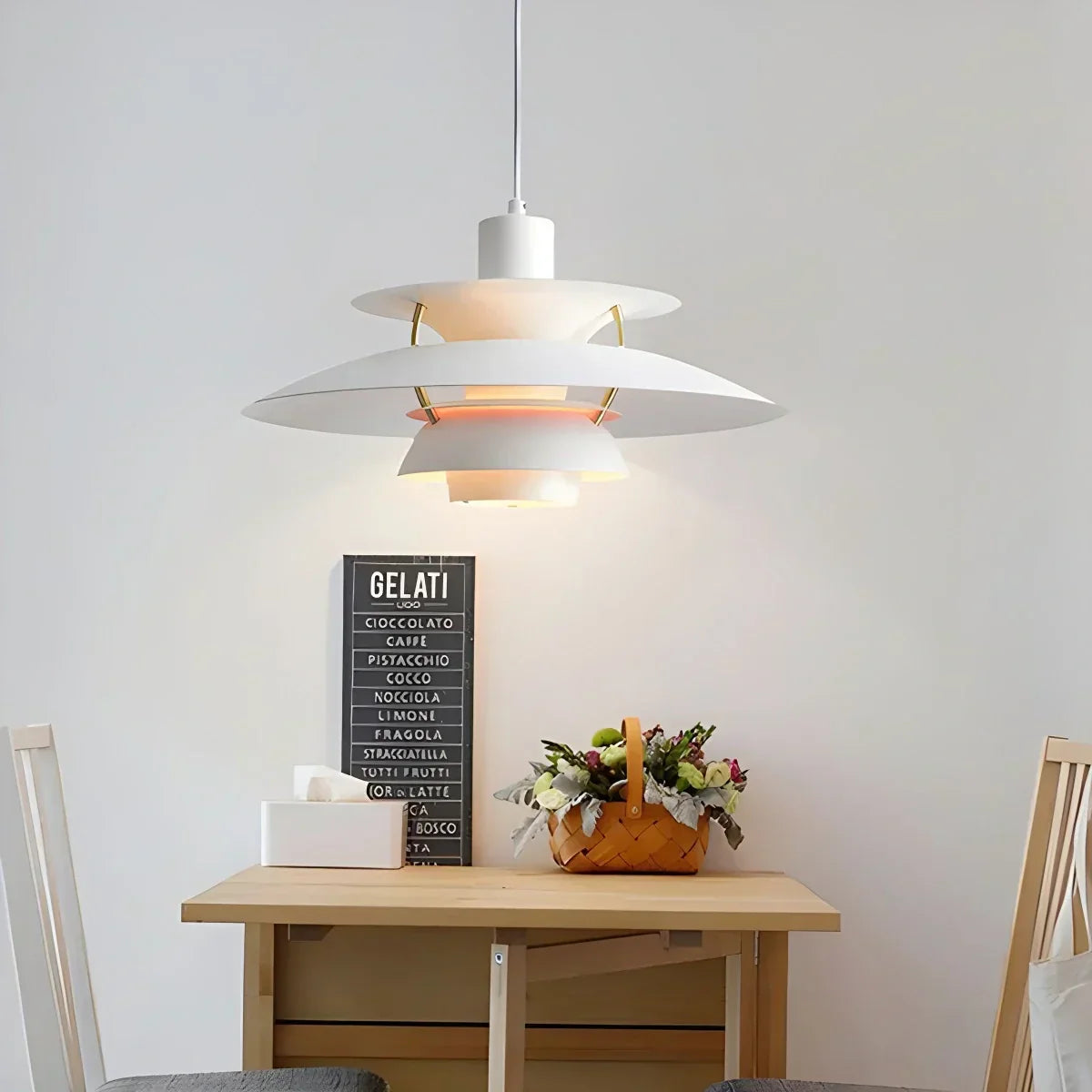 Scandinavian Style Layered Pendant Lamp Ceiling Light