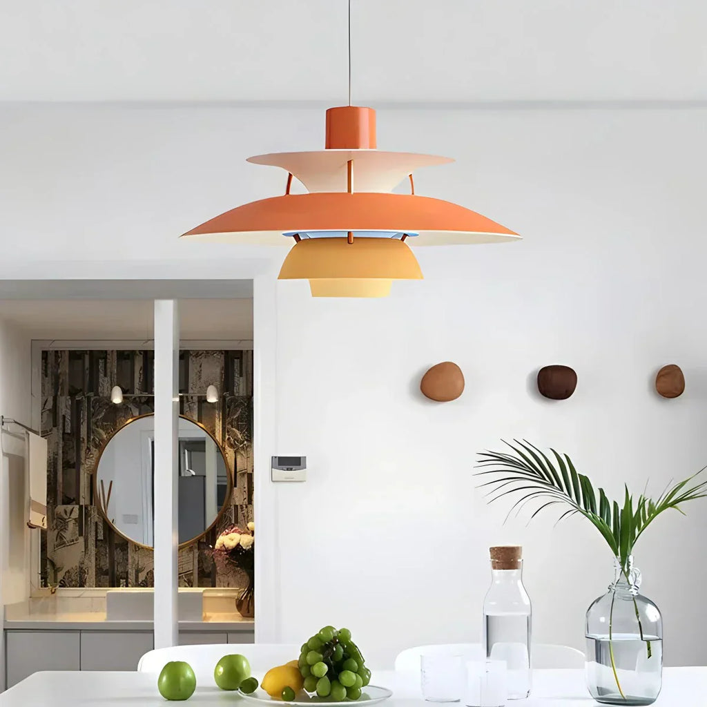 Scandinavian Style Layered Pendant Lamp Ceiling Light