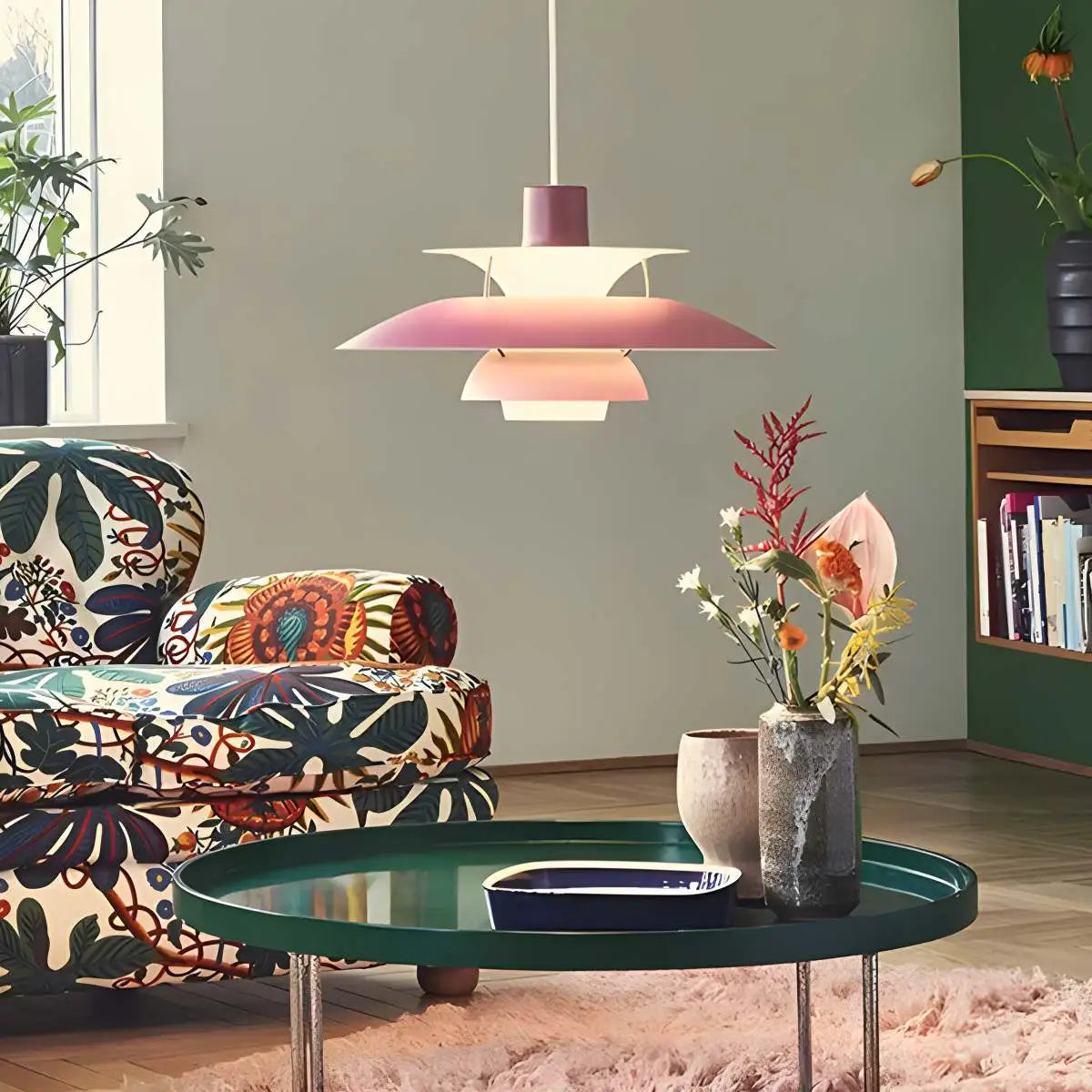 Scandinavian Style Layered Pendant Lamp Ceiling Light