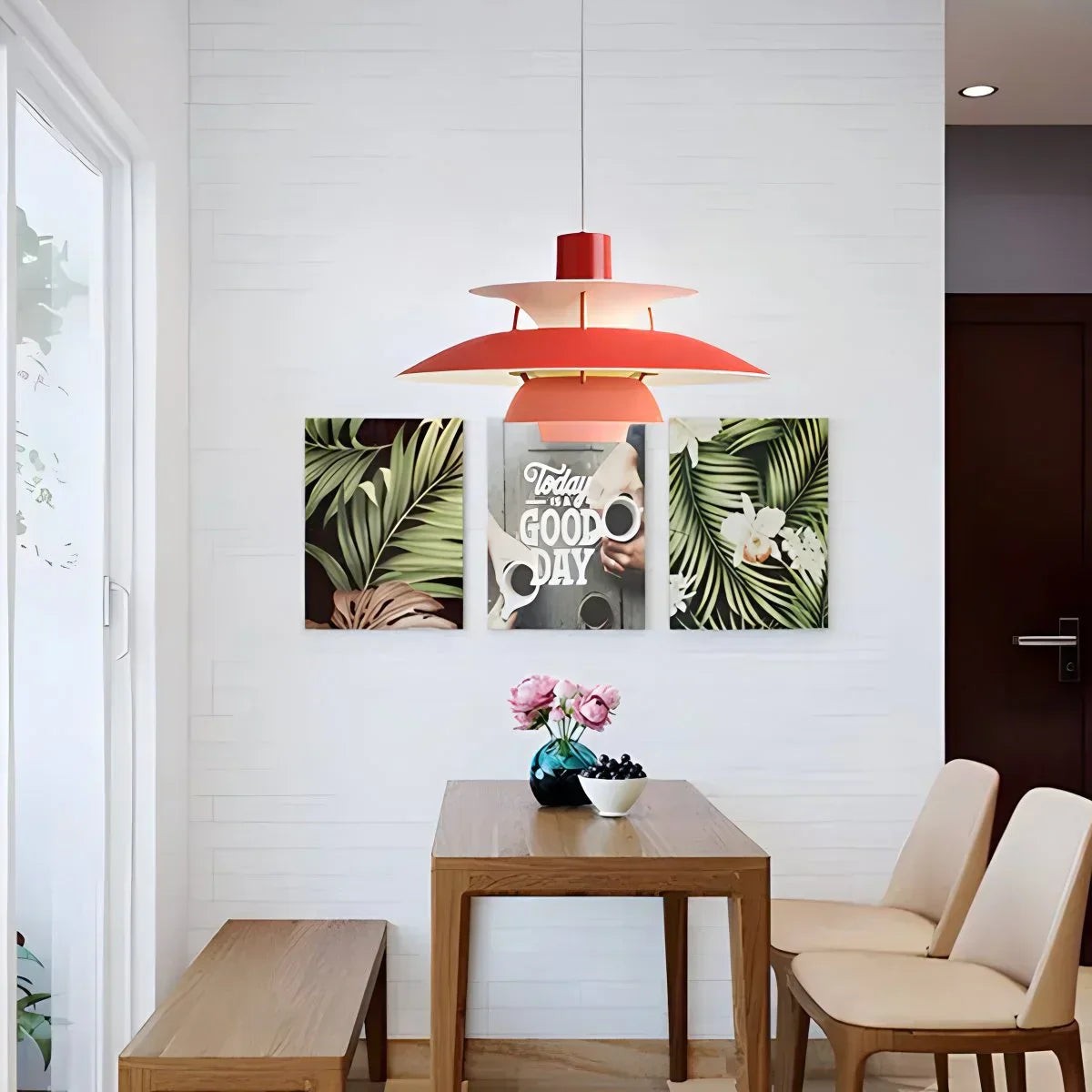 Scandinavian Style Layered Pendant Lamp Ceiling Light