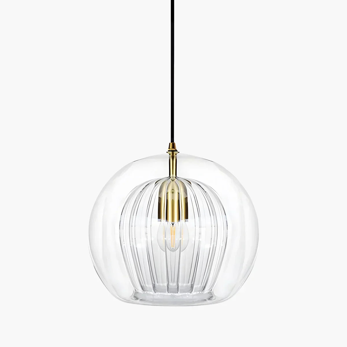 Scandinavian Pendant Glass Globe Light For Modern Living Spaces