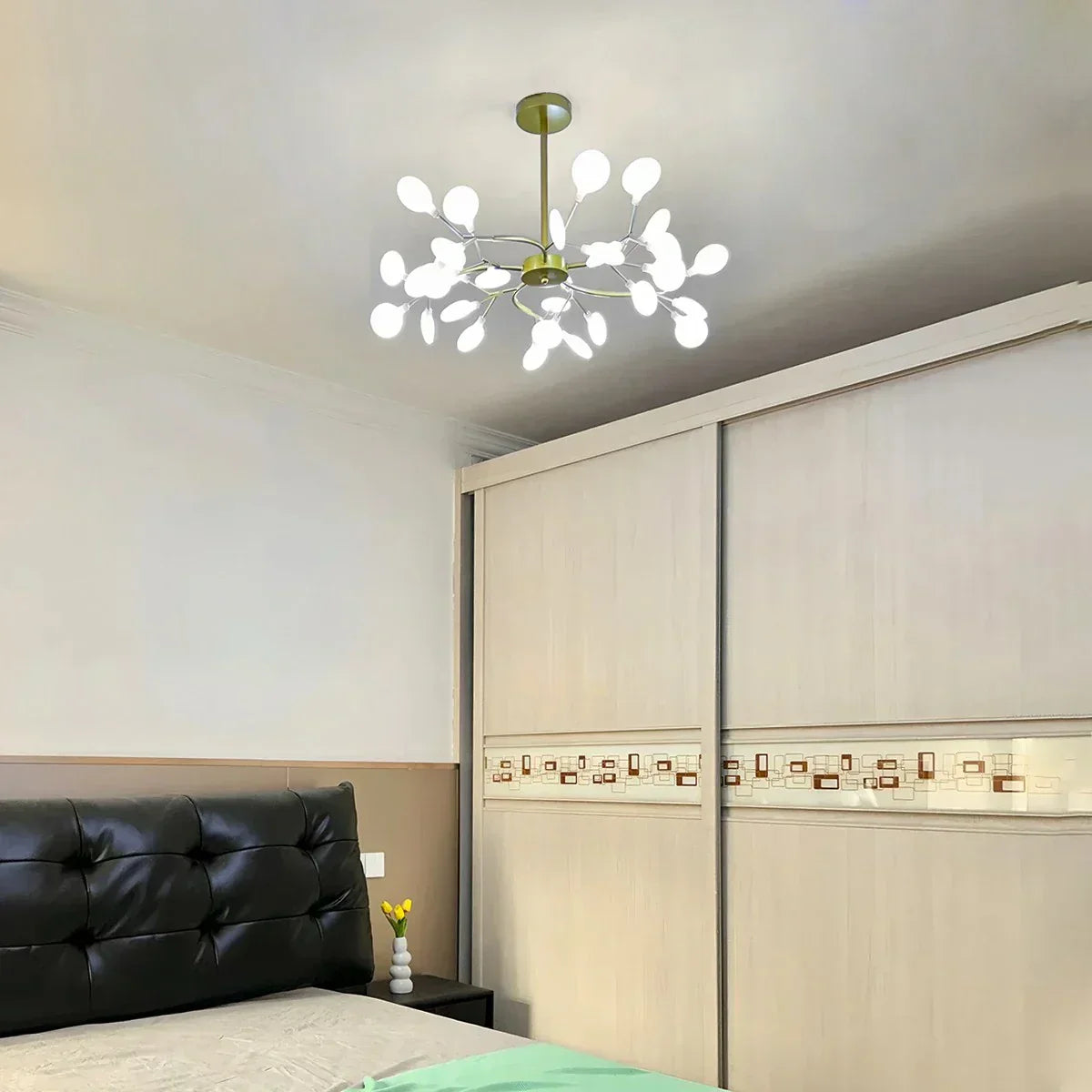 Firefly Sputnik LED Chandelier In Starburst Design For Warm Ambient Glow