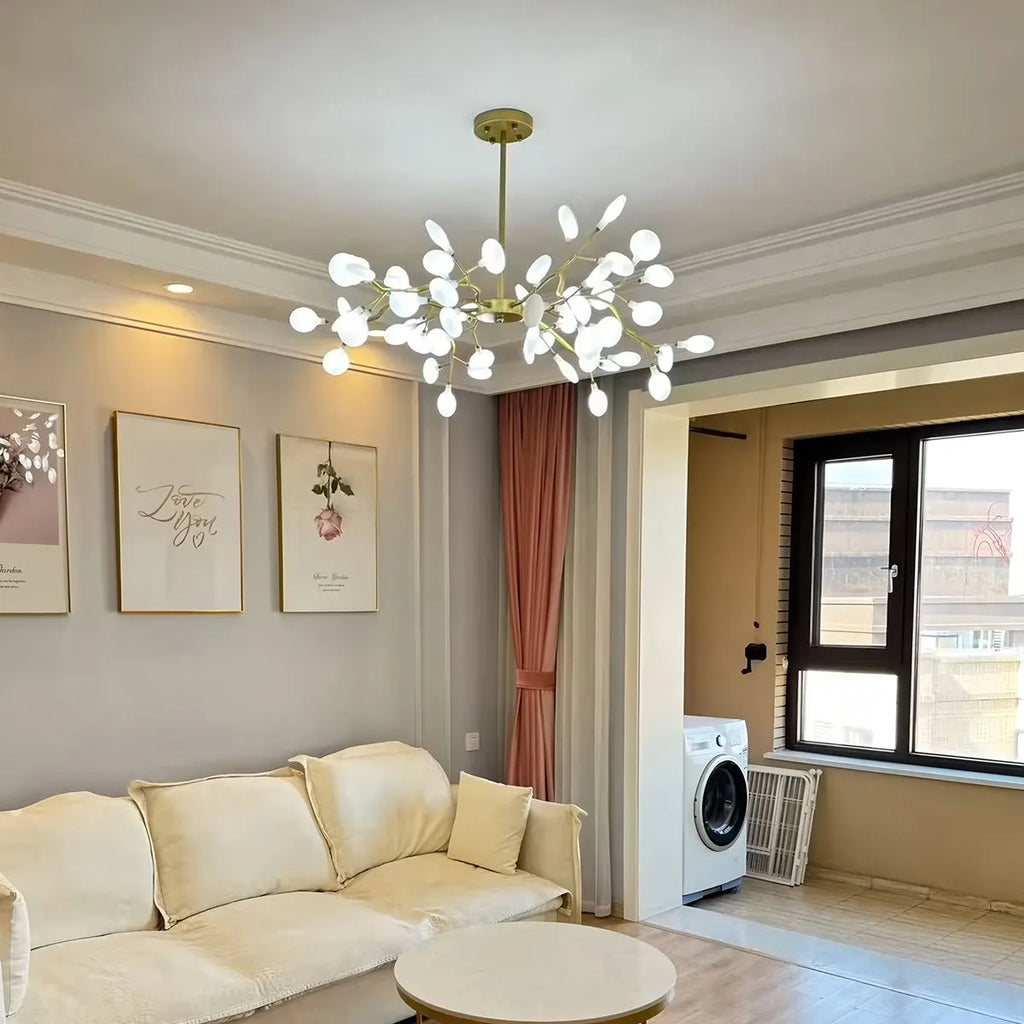 Firefly Sputnik LED Chandelier In Starburst Design For Warm Ambient Glow
