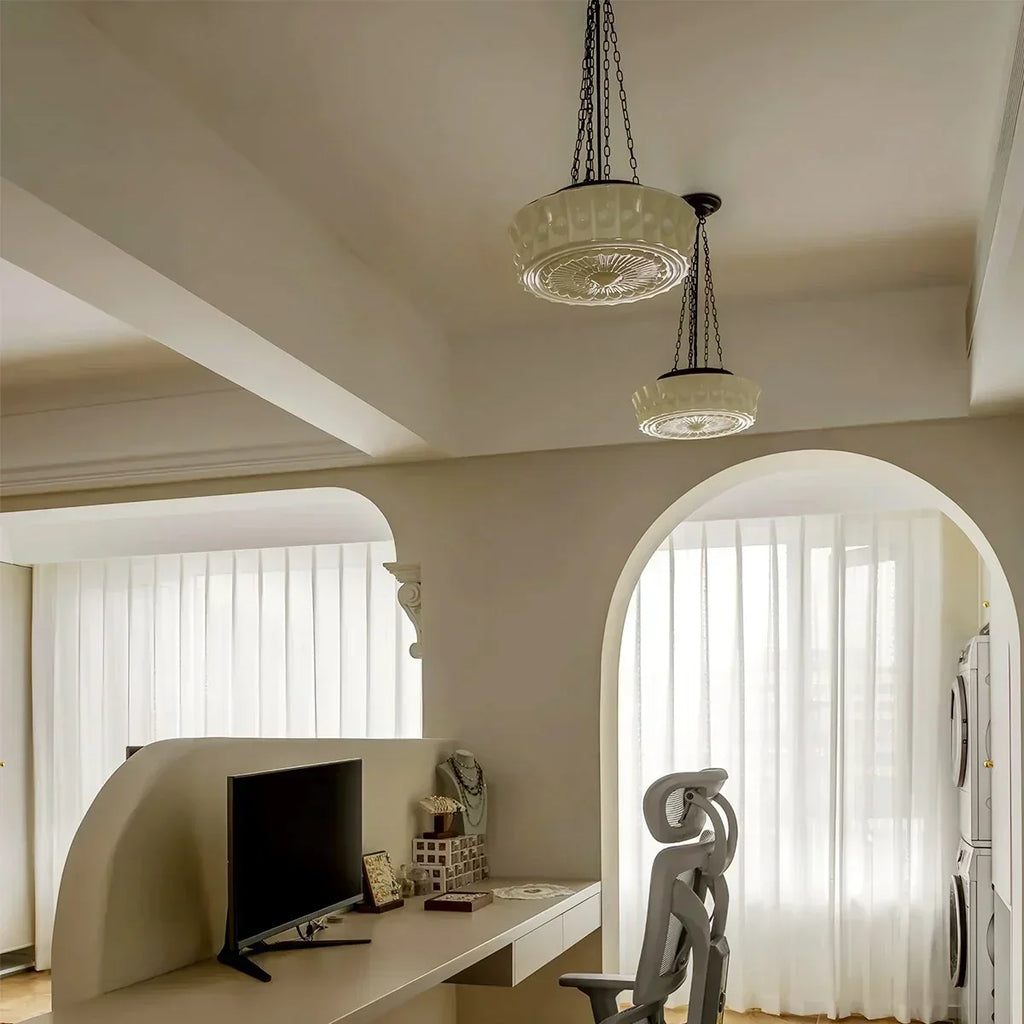 Hailie Vintage French Pendant Light With Dome for Living Room