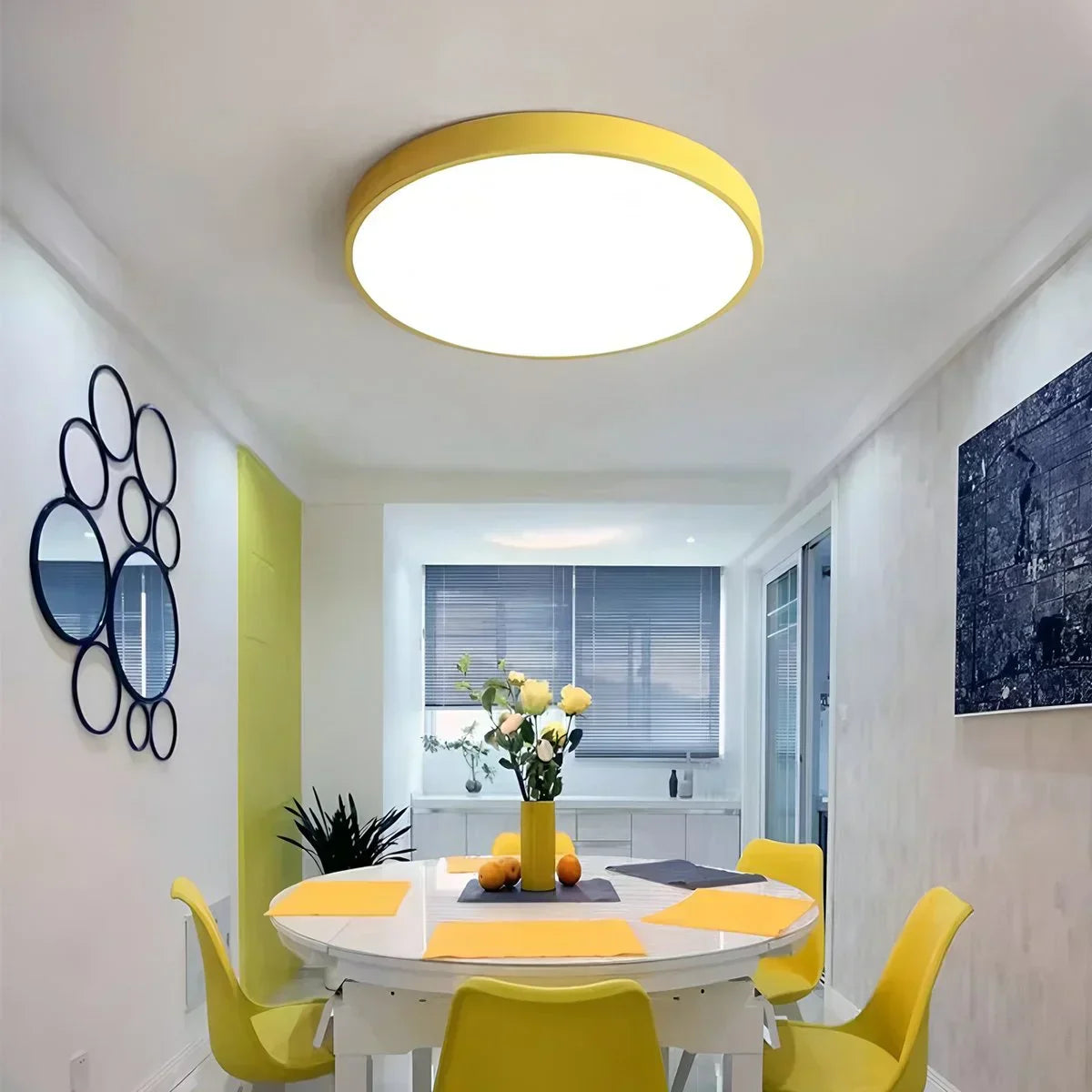 LED Macaron Ceiling Light Minimalist Circular Fixture For Modern Interiors