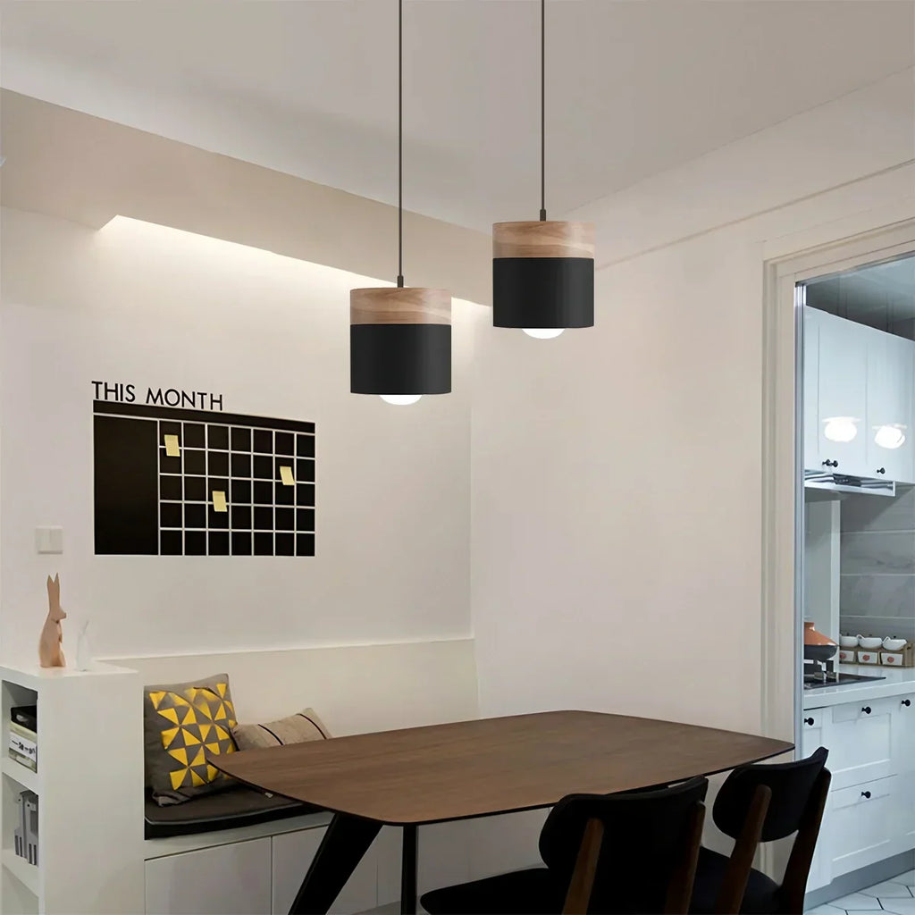 Laetus Wood Pendant Light For Contemporary Interiors Modern Design