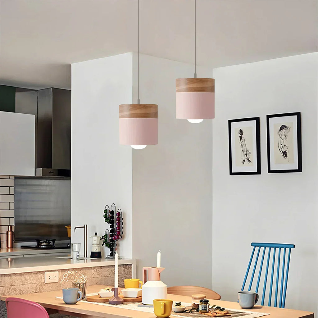 Laetus Wood Pendant Light For Contemporary Interiors Modern Design