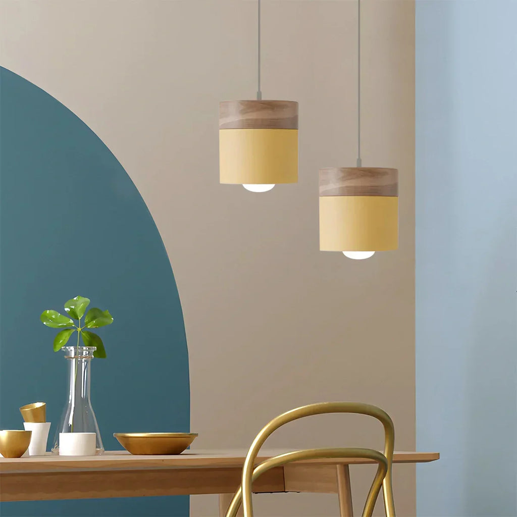 Laetus Wood Pendant Light For Contemporary Interiors Modern Design