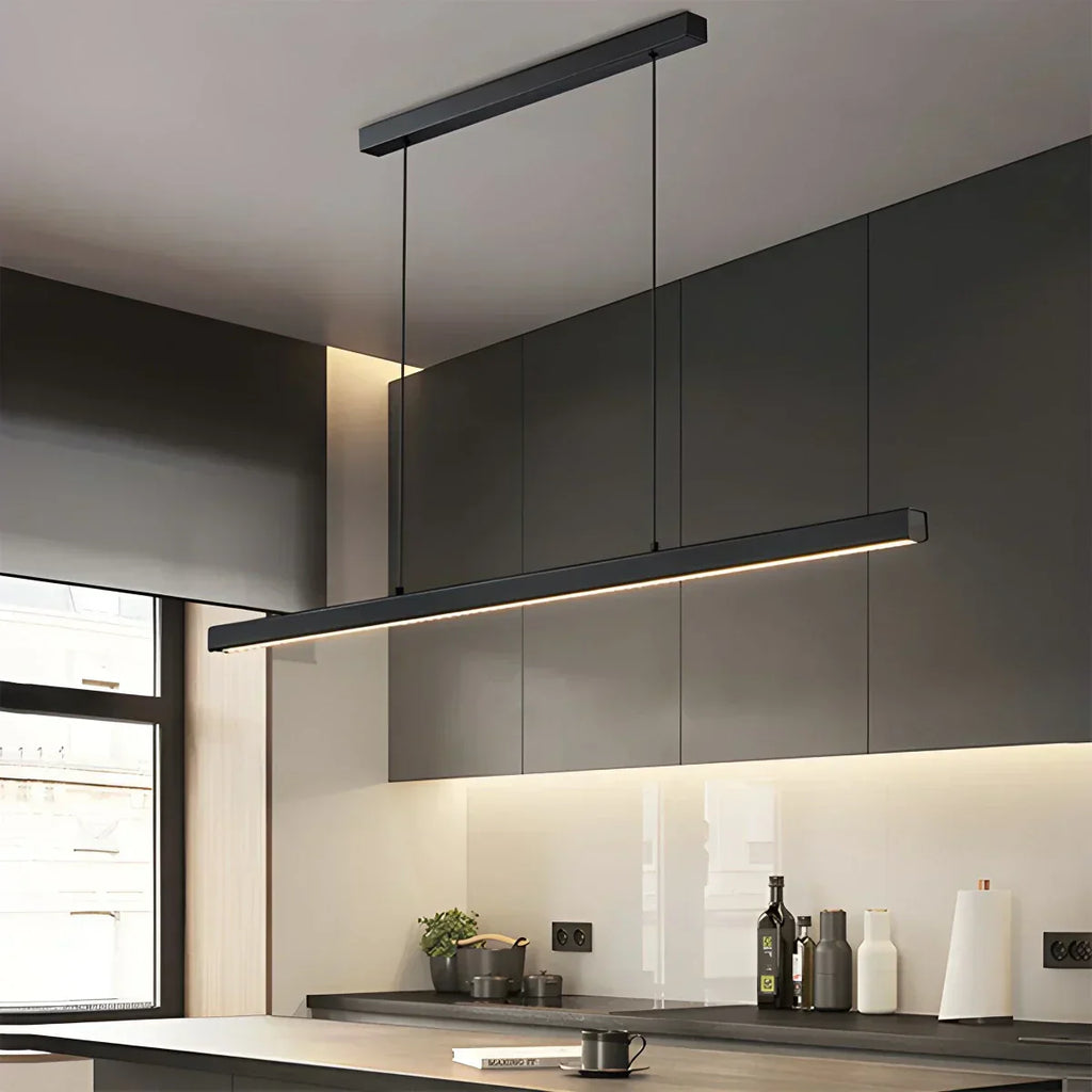 Contemporary Slim Pendant Light For Kitchen Island, Modern Fixture