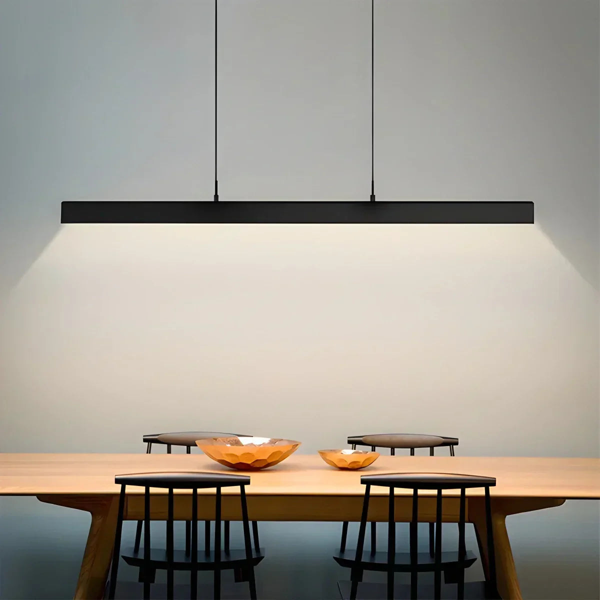 Contemporary Slim Pendant Light For Kitchen Island, Modern Fixture