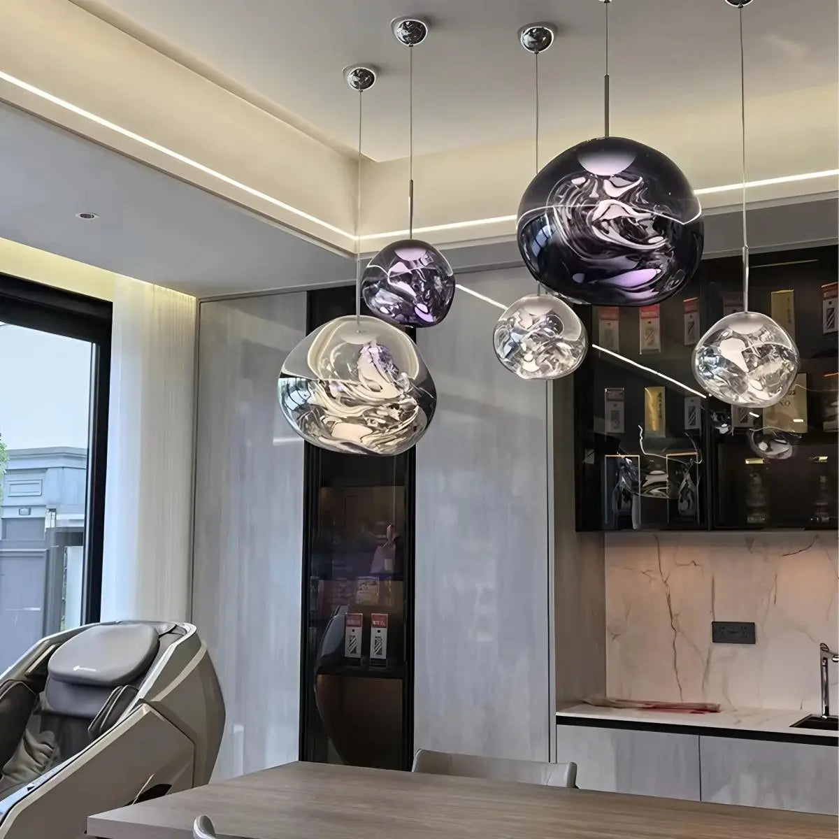 Lux Lava Flow Pendant Light For Dining Room Modern Design