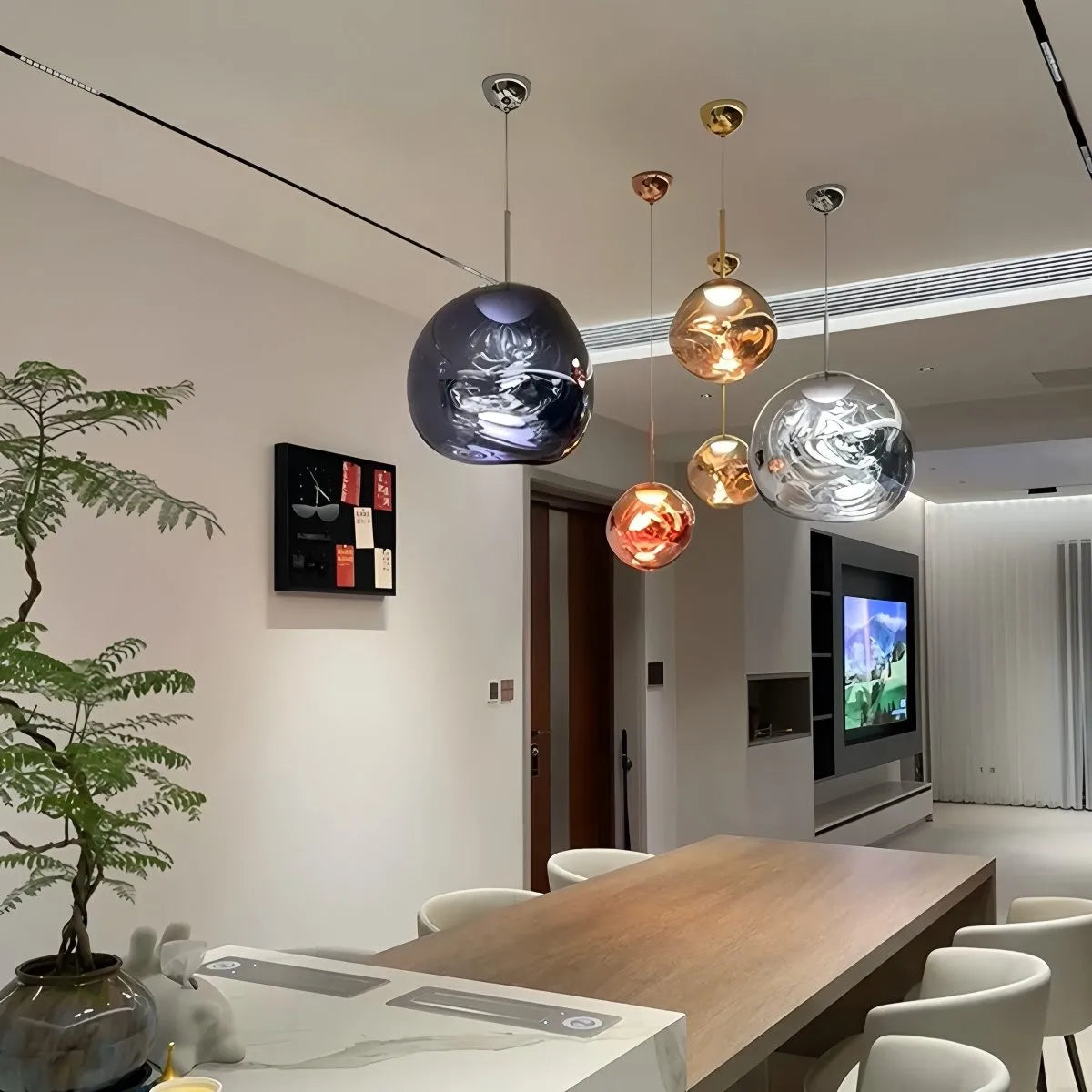 Lux Lava Flow Pendant Light For Dining Room Modern Design