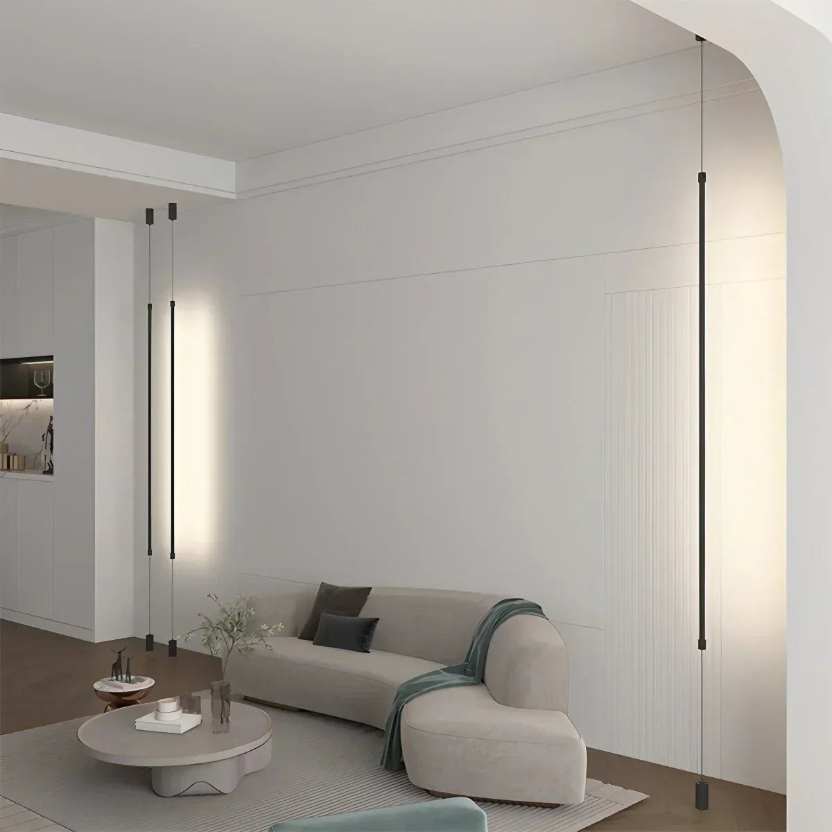 Tall Linear LED Light For Modern Interiors And Open Spaces