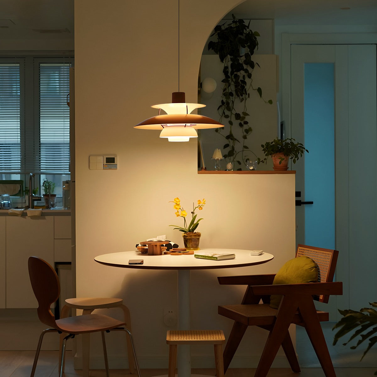 Scandinavian Style Layered Pendant Lamp Ceiling Light