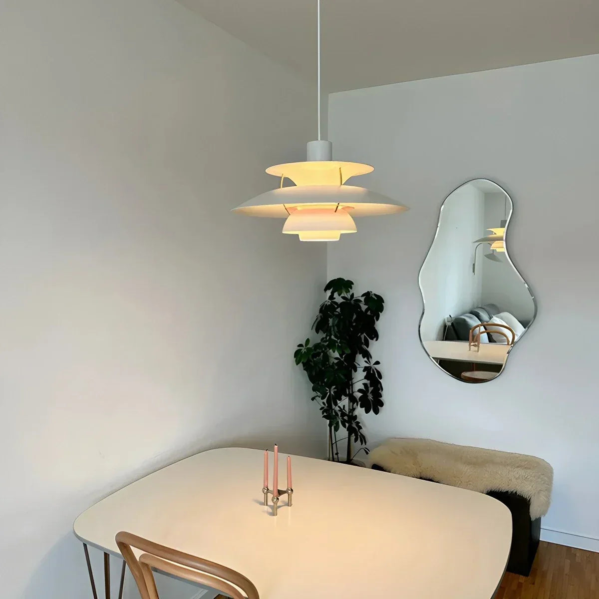 Scandinavian Style Layered Pendant Lamp Ceiling Light