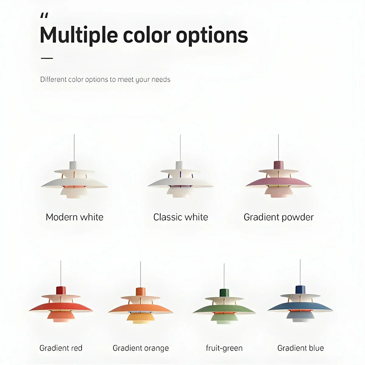 Scandinavian Style Layered Pendant Lamp Ceiling Light