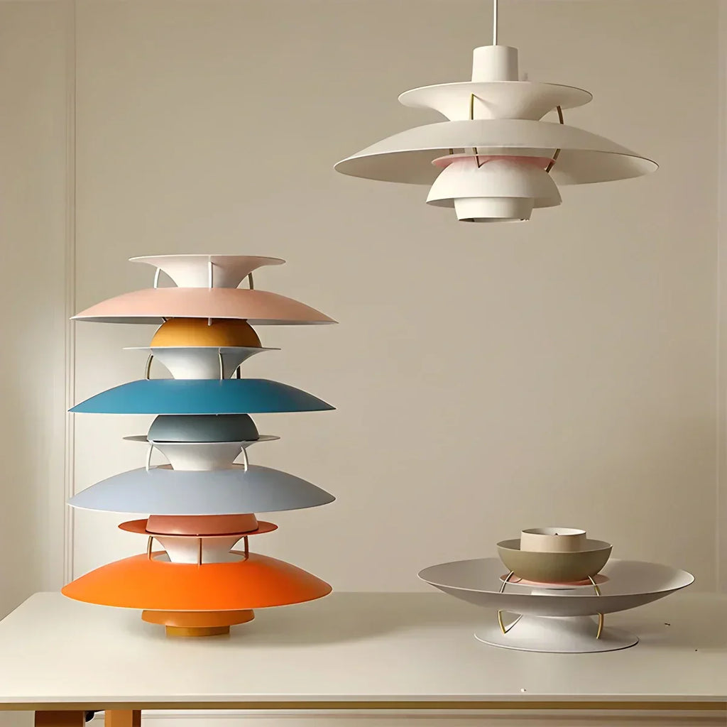 Scandinavian Style Layered Pendant Lamp Ceiling Light