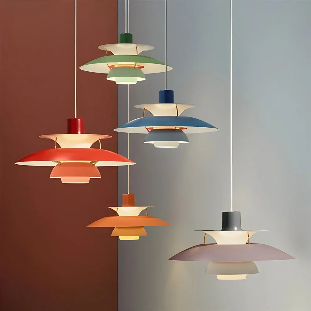 Scandinavian Style Layered Pendant Lamp Ceiling Light