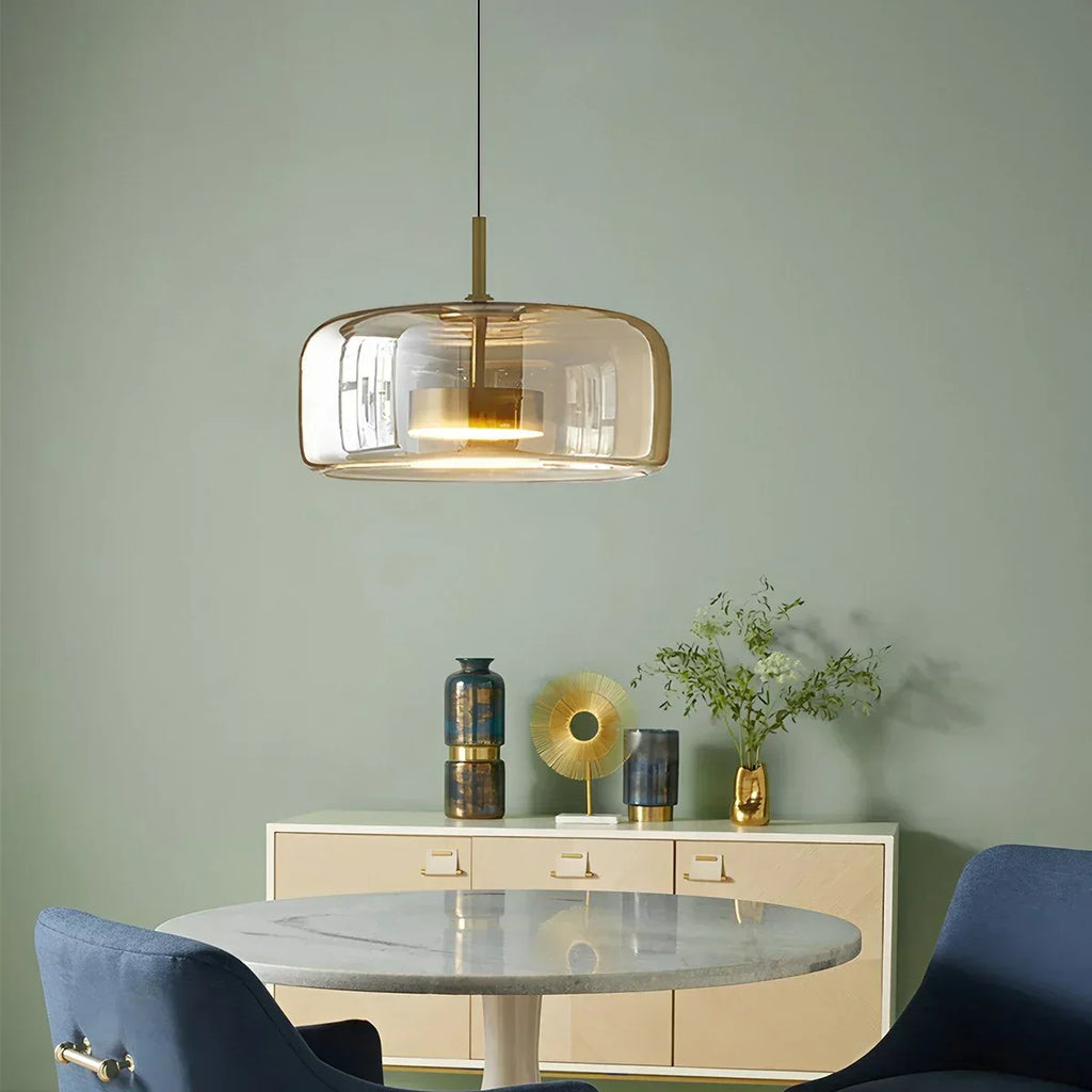 Morden Modern Glass Pendant Fixture For Dining Room